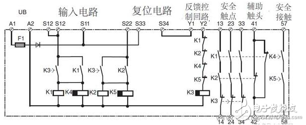 安全繼電器工作原理、接線圖、使用方法